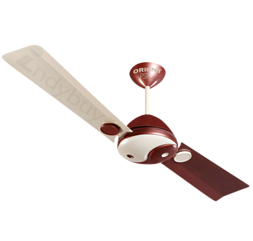 Orient Ceiling Fan (Metallic Ivory-Chocolate)